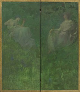 The Four Sylvan Sounds, 1896-97 by Thomas Wilmer Dewing